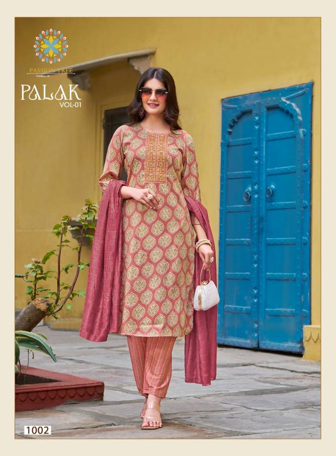 Palak Vol 1 By Passion Tree Straight Cut Kurti With Bottom Dupatta Wholesale Shop In Surat